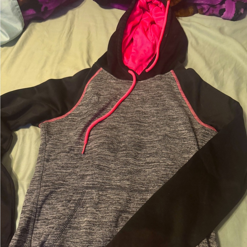 Danskin Now Black and Pink Hoodie